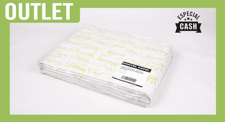 ;Mantel papel 30x40 Blanco 40gr E Deco BP Pistacho 1.000uds (2x500)