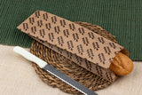 Bolsa Papel 9+5x32cm 35gr Kraft Deco. Espigas, 1.000uds