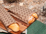 Paper Bag 14+7x24cm 35gr. Kraft Deco. Spikes 1,000 units.