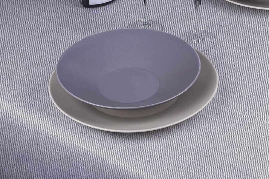 Bambulux Cut Tablecloth 100x100cm Fold. 1/8 100 units Deco. Gray Capri