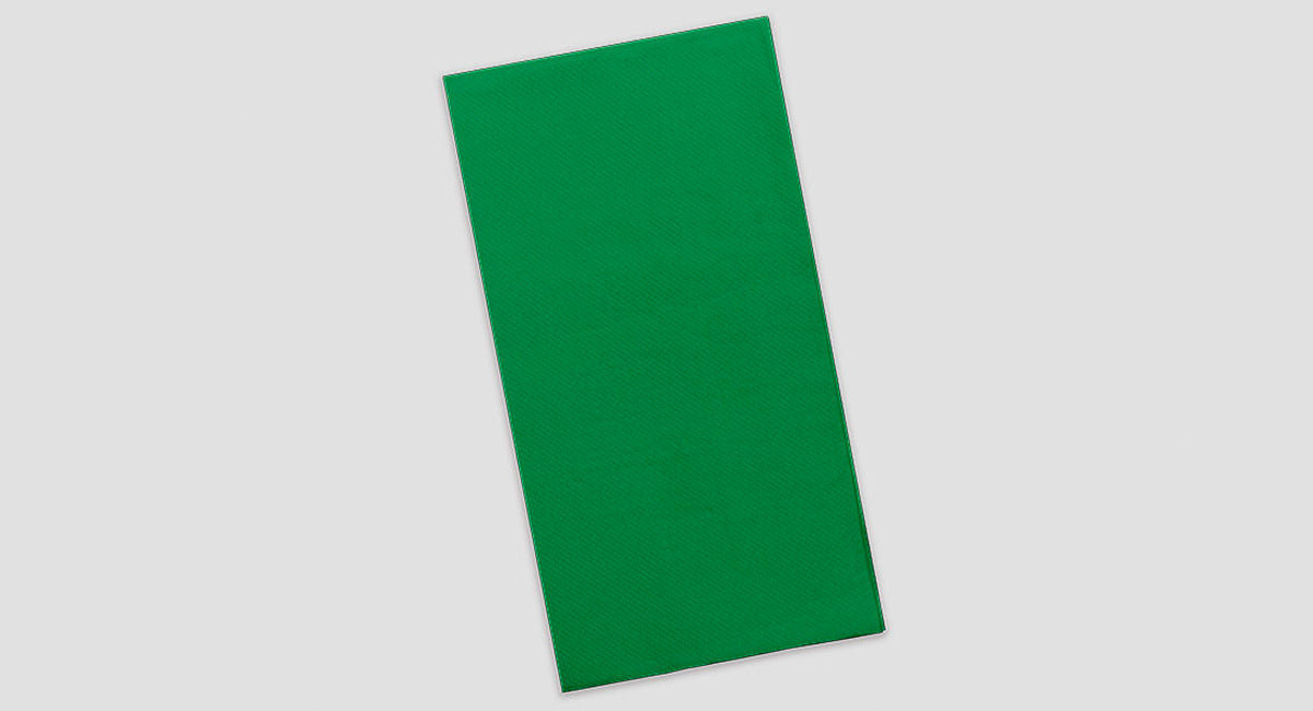 Servilleta Punta Punta 30x40cm Verde, 50uds 48paq
