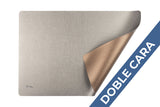 Mantel Polipiel 30x43cm Plata-Oro (12pq x 12uds)