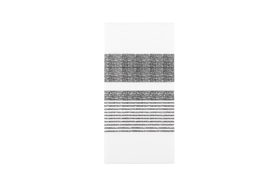 Servilleta Air Soft 48x48cm Pleg. 1/8 L Blanca Deco. Amanecer Negro, 360uds