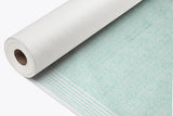 Bambutex Tablecloth Roll 1.2x25m White Deco. Nairobi Aquamarine