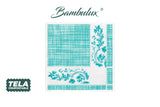 Serv Bambulux 48x48 240ud Déco Venecia Agua Marina