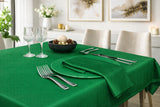 Mantel Tela Raso Satén 100x100cm Color Verde (50% Poliéster / 50% Algodón)