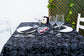 Mantel Novotex 120x120cm Negro Decorado, 150uds