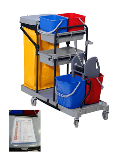 Carro Tommy Completo (2x18 L. + 2 Cubetas 12 L