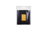 Pajita 200x8mm PP Reutilizable Negro