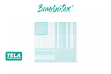Servilleta Bambutex 40x40cm Deco. Campos Agua Marina, 600uds
