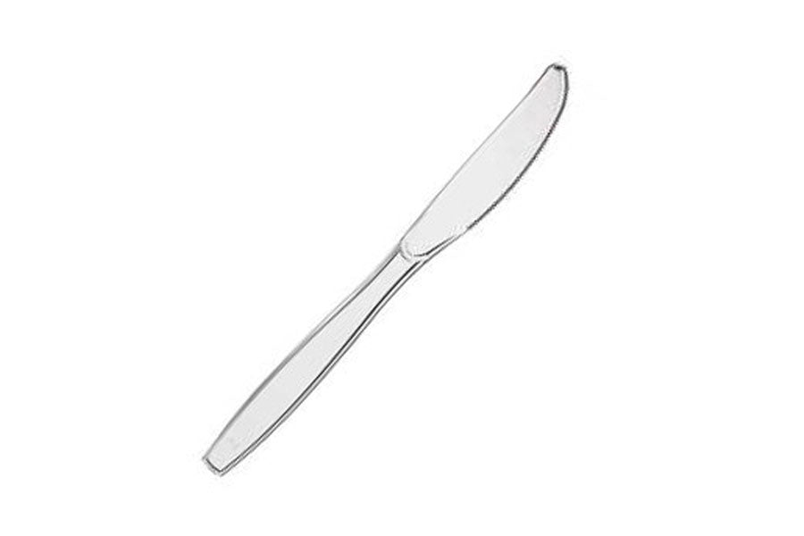 ; Cuchillo apilable Transparente, 100uds