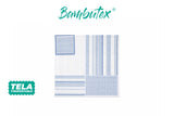 Servilleta Bambutex 40x40cm Deco. Campos Azul, 600uds