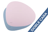 Mantel Polipiel Ovalado 37x43cm Rosa-Azul (12pq x 12uds)