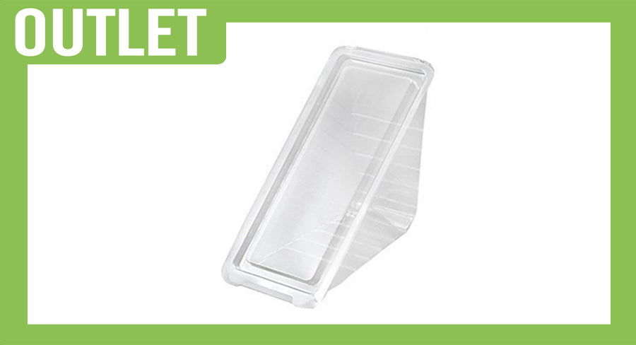 Sandwich Container with Hinged Lid -PET-, 25 units