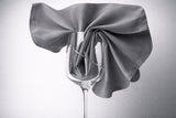 Servilleta Tela Raso Satén 54x54cm Color Gris (50% Poliéster / 50% Algodón)