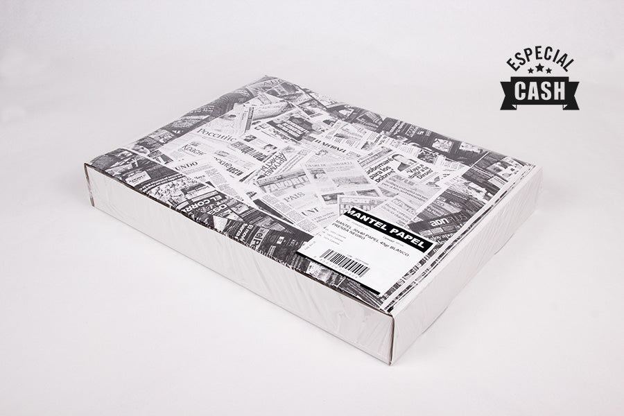 Mantel papel 30x40cm 45gr Blanco Deco. Prensa, Estuche de 500uds