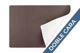 Mantel Polipiel 30x43cm Marrón-Blanco (12pq x 12uds)