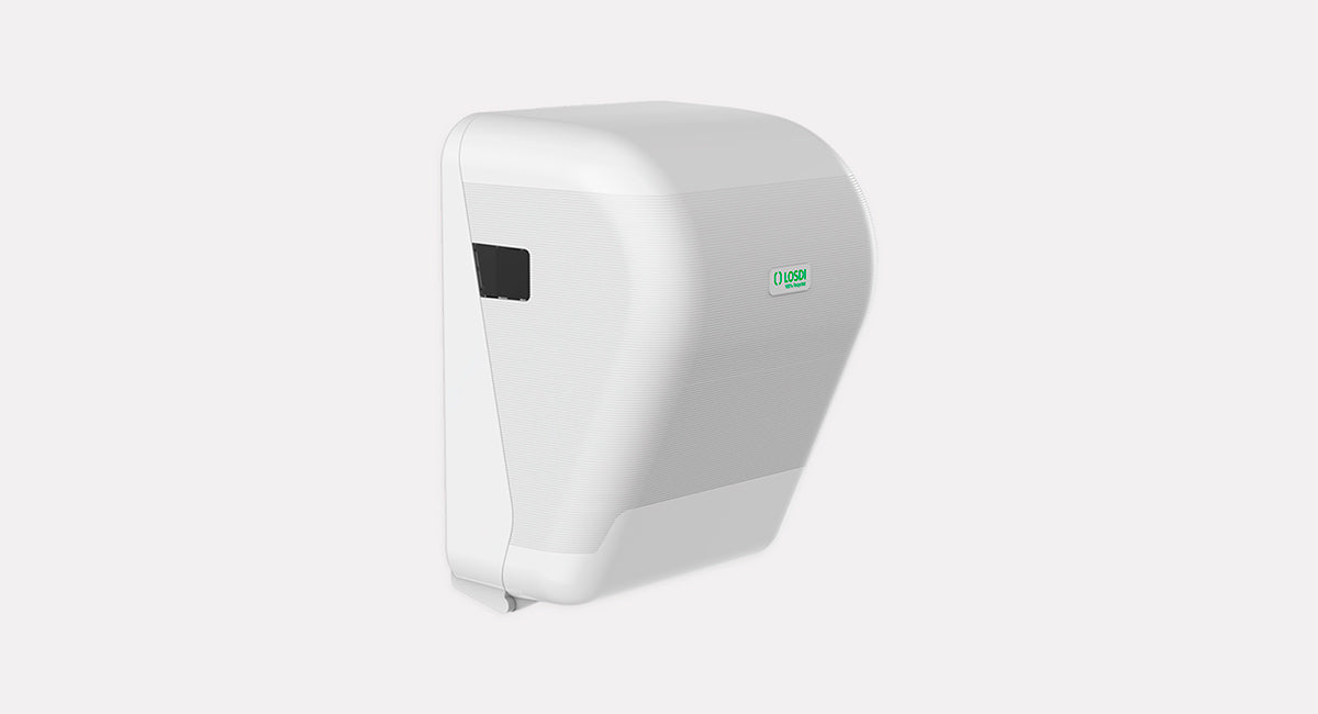 Autocut Eco Luxe White Recycled Plastic Towel Dispenser Losdi