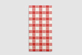 Serv. Air Soft 40x40 480ud Pl. 1/8 Deco Vichy Rouge