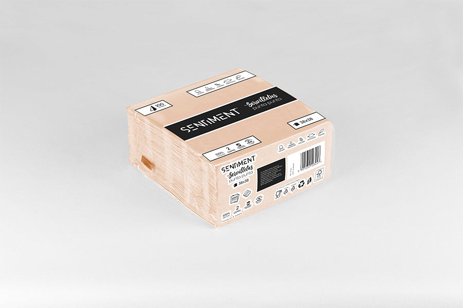 Napkin 38x38 Punta Punta 40 units. 24 pack. Salmon -Sentiment-