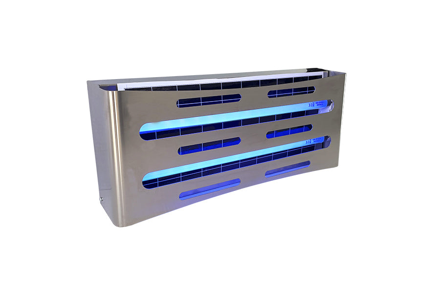 ABS-STAINLESS STEEL insect killer. Mat-2 tubes 7.5 w