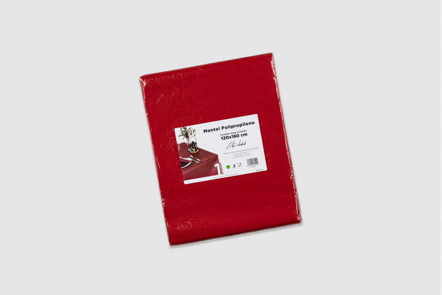 Mantel Unitario Novotex PLUS 120x180cm Rojo