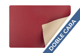 Mantel Polipiel 30x43cm Rojo-Crema (12pq x 12uds)
