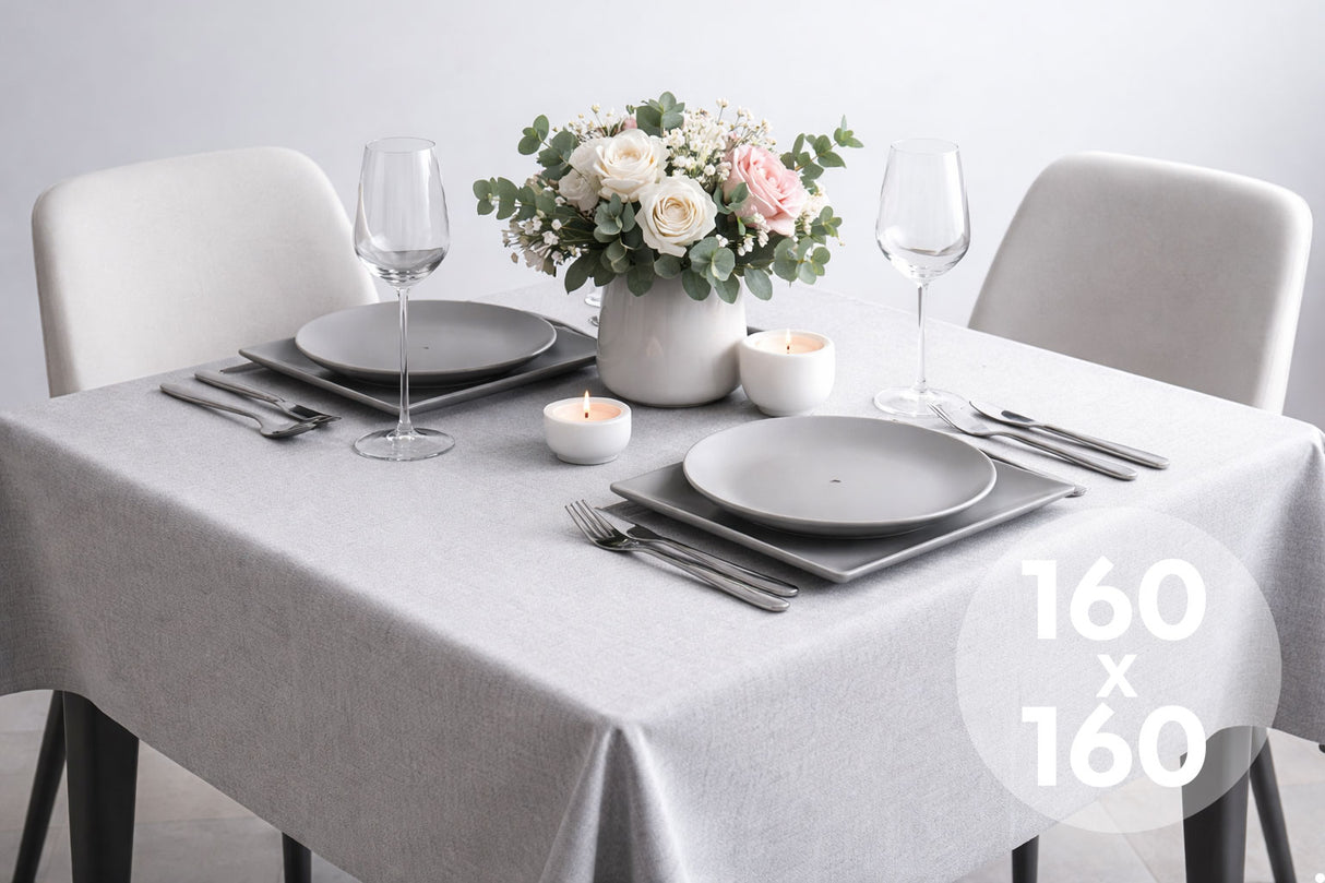 Mantel Extratela Alba Plus 160x160cm Gris (Confeccionado a 156x156cm)