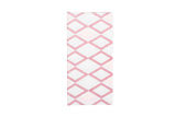 Servilleta Bambulux 48x48 Pl. 1/8  300uds Blanco Deco. Tresmall Burdeos Rosa