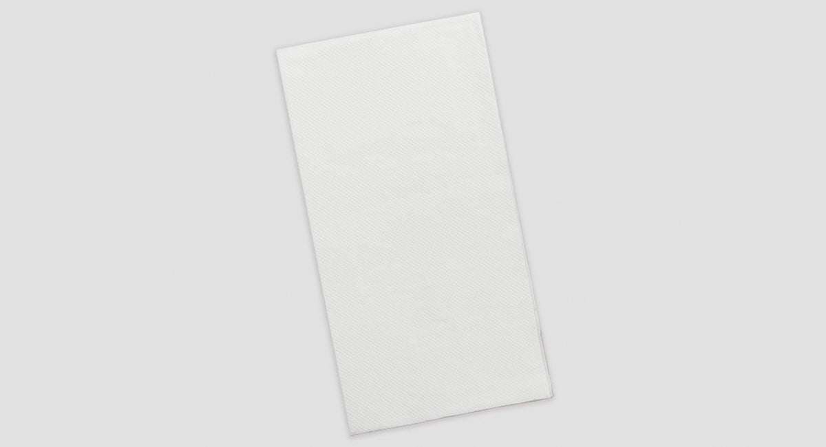 Servilleta Punta Punta 48x48cm Pleg. 1/8 L Blanca