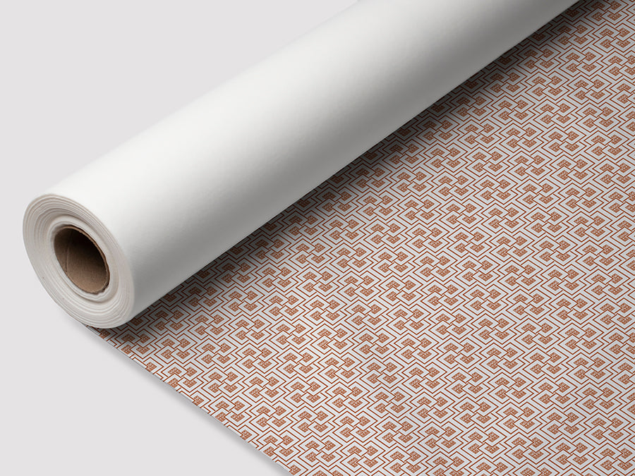 Bambulux Tablecloth Roll 1x25m White Deco Montecarlo Terra