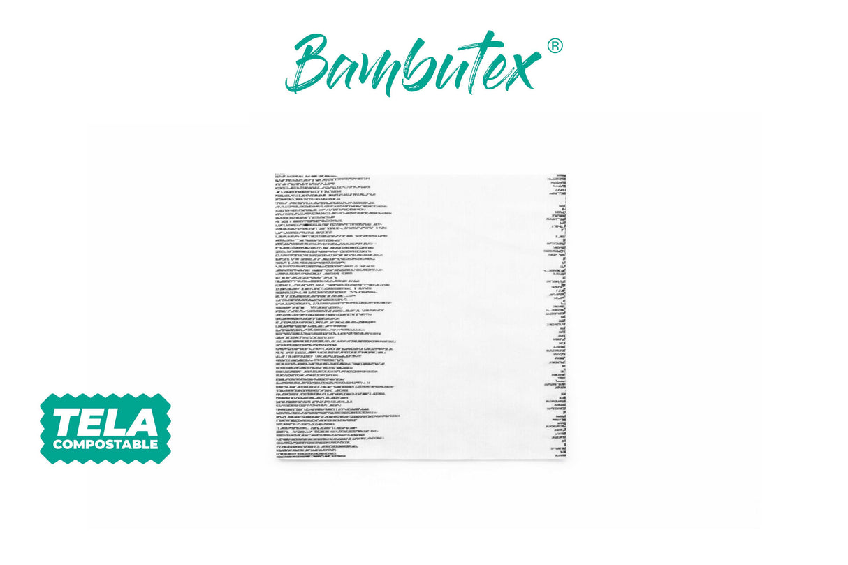 Servilleta Bambutex 40x40cm Deco. Sonora Negro, 600uds