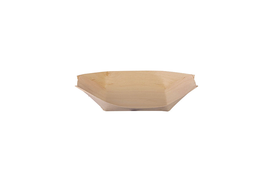 Barqueta de madera 150ml 14x7x2cm