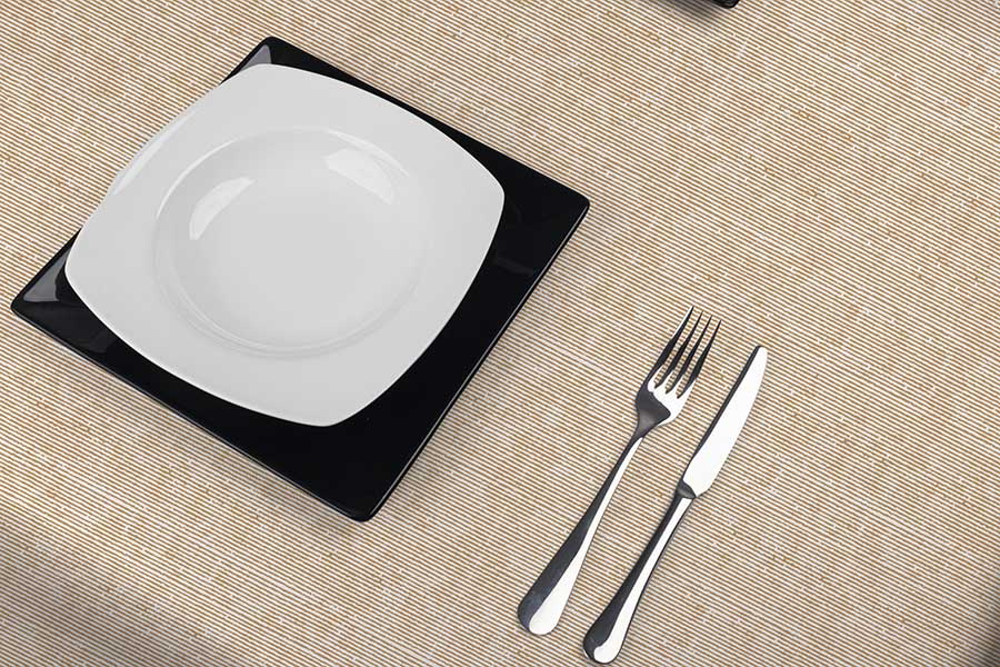 Tablecloth Air Soft 100x100 Dob 1/8 100 units Deco. Capri Terra