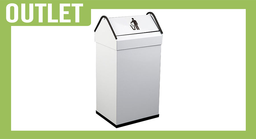 ; Papelera con cabezal basculante 40 litros Epoxi PP40BA