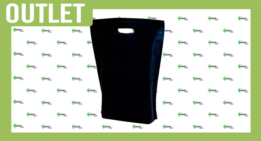 ; Bolsa Troquelada Novotex 30x40+10cm 50gr. Negro 400 uds.