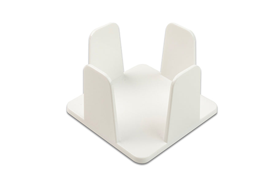 Napkin holder 20x20 PS White, 24 units.