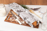 Bolsa Papel 12+6x50cm 40gr Blanco Deco. Prensa, 1.000uds