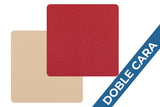 Posavasos Polipiel Cuadrado 10x10cm Rojo-Crema (10pq x 6uds)