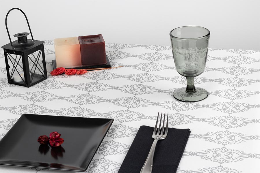 Mantel Air Soft 120x120 100 uds. Deco. Escorial Gris