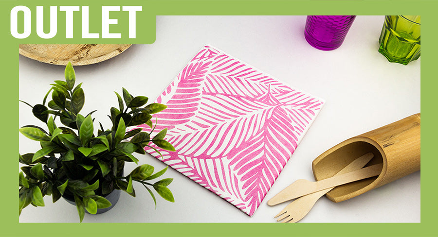 ; Serv. Bambulux 40x40 360u Dec Tropical FU (Fuchsia)