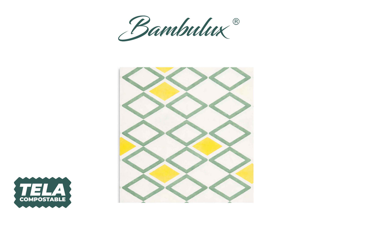Servir. Bambulux 40x40cm 480uds Déco. Tresmall Vert