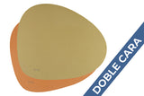 Mantel Polipiel Ovalado 37x43 Verde-Naranja (12pq x 12uds)