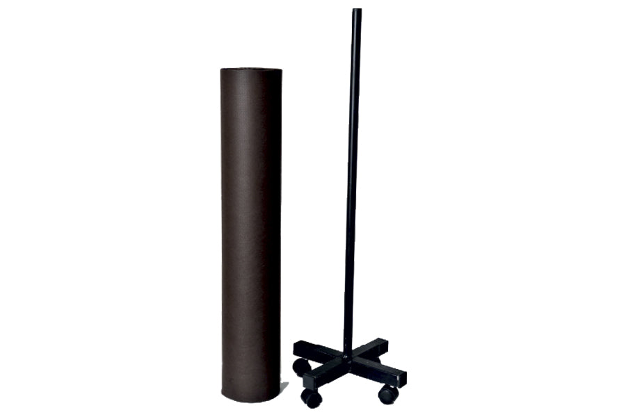 Iron dispenser for skirt roll.