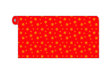 Rollo Mantel Novotex 1,20x7m Prec. 40cm Rojo Deco. Estrellas