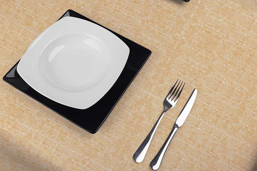 Tablecloth Air Soft 100x100 Dob 1/8 100 units Deco. Peach Capri