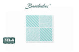 Serv Bambulux 40x40 480u Déco Diagonale Agua Marina