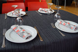 Novotex Black Tablecloth 100x100 150 units Deco. 