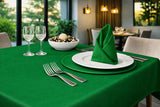 Mantel Tela Raso Satén 120x120cm Color Verde (50% Poliéster / 50% Algodón)