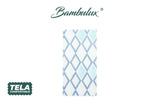 Servir. Bambulux 48x48 Pl. 1/8 300uds. Blanco TL AZ Déco. Tresmall Azul